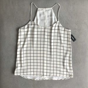 White and black reversible tank